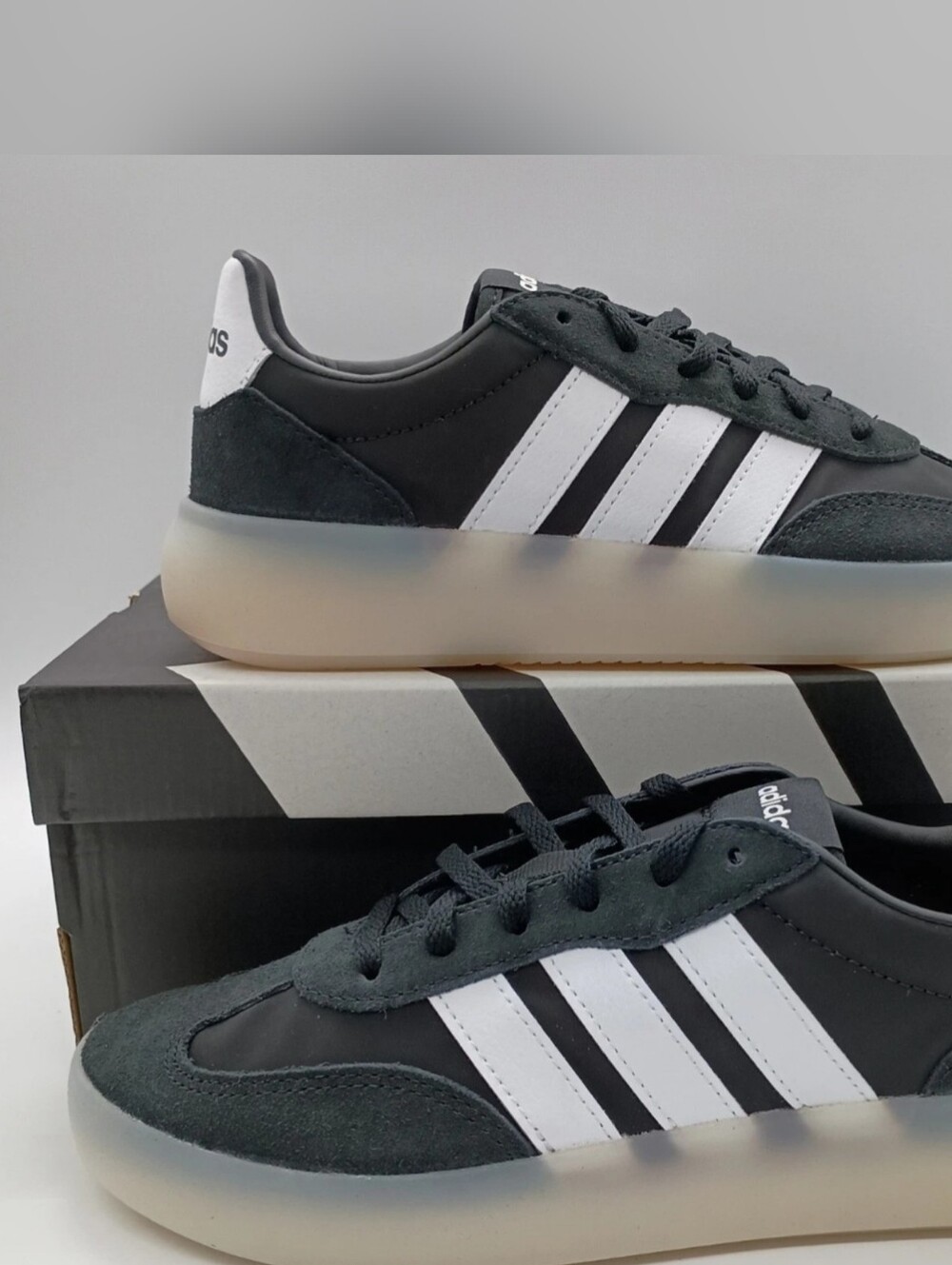 Adidas Barreda Decode J Black White Sneakers Shoes  JR0762  5.5y 7W NEW